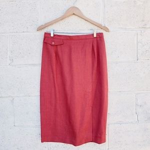 Vintage Alfred Dunner Linen Midi Skirt